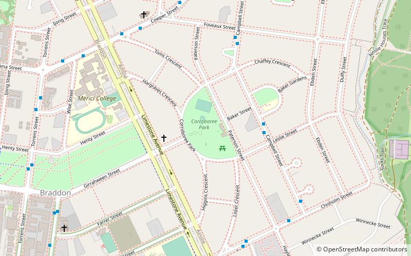 Corroboree Park location map