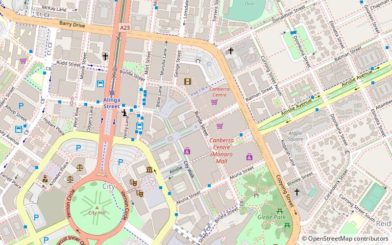 Bunda Street location map
