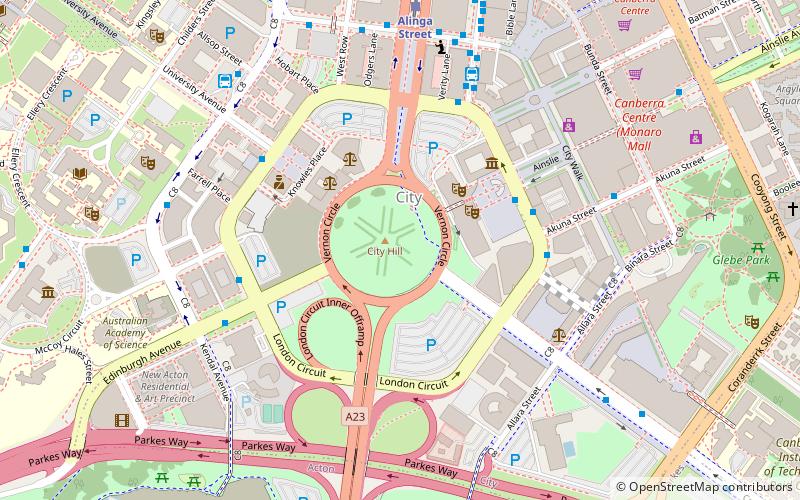 Canberra Central location map