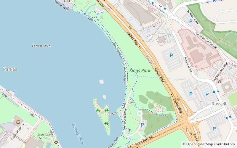 Kings Park location map