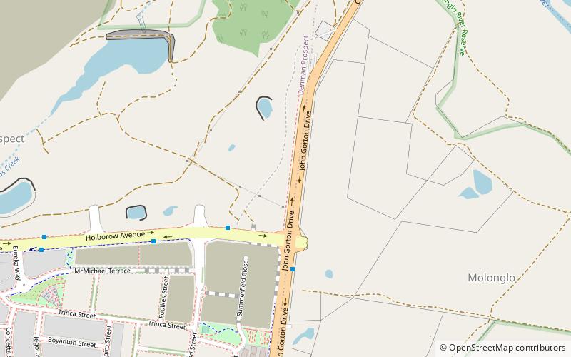 Weston Creek location map