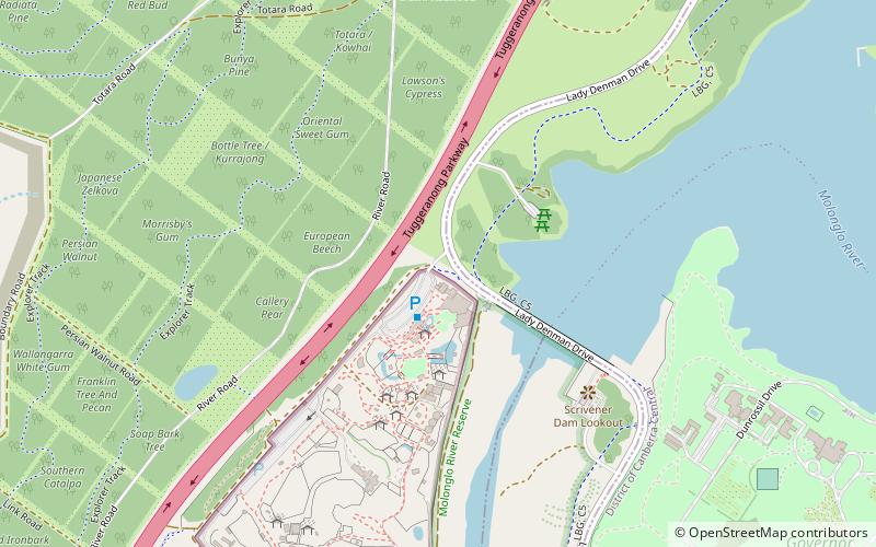 National Zoo and Aquarium location map