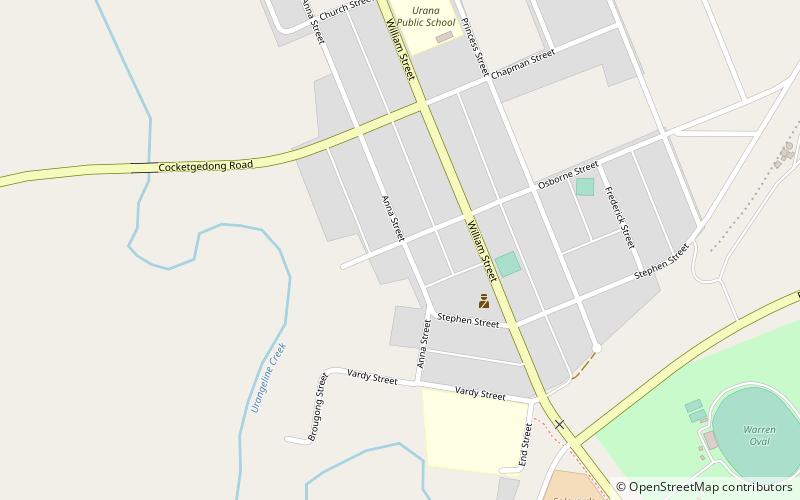 Urana Soldiers' Memorial Hall location map