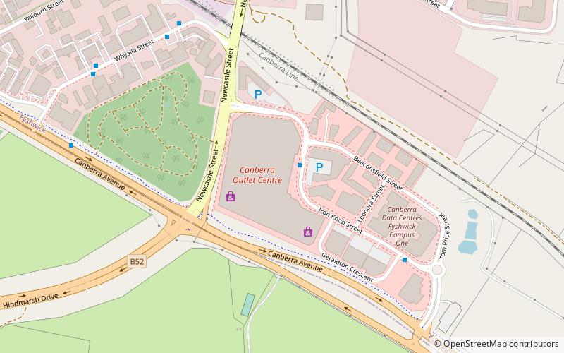 canberra outlet centre location map