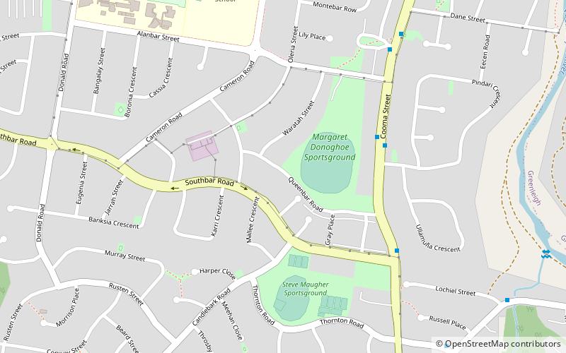 Margaret Donoghoe Sportsground location map