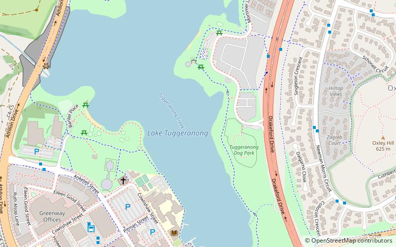 Lake Tuggeranong location map