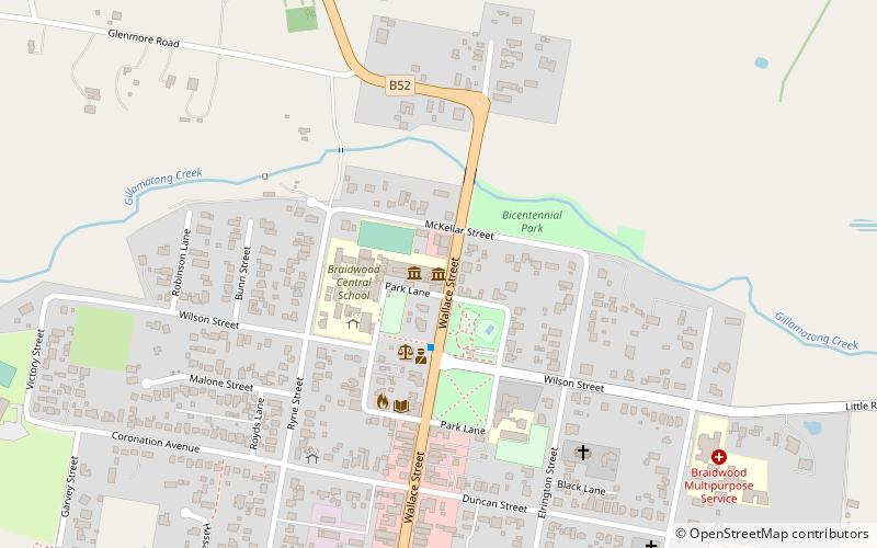 Braidwood Museum location map