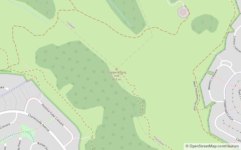 Tuggeranong Hill location map