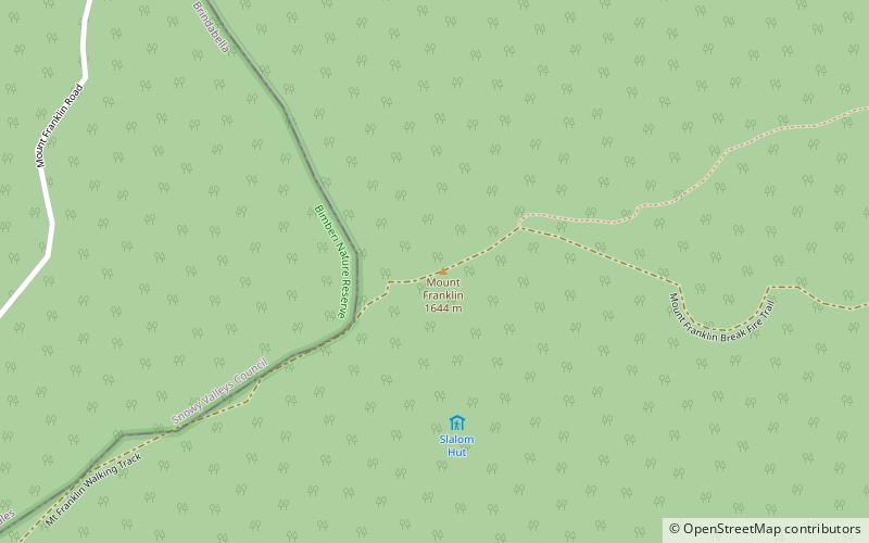 Mount Franklin location map