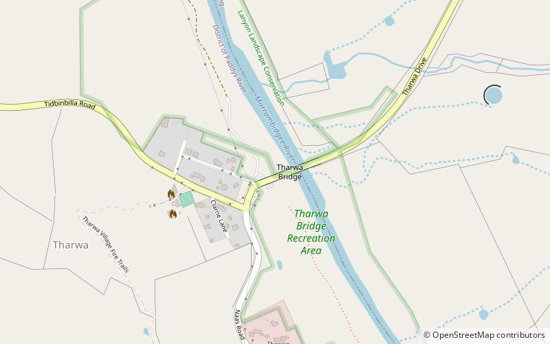 Tharwa Bridge location map