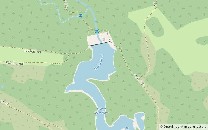 Middle River Reservoir location map