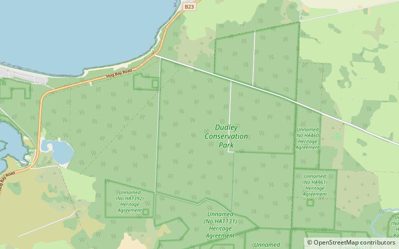 dudley conservation park ile kangourou location map