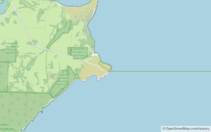 Park Chroniony Cape Willoughby location map