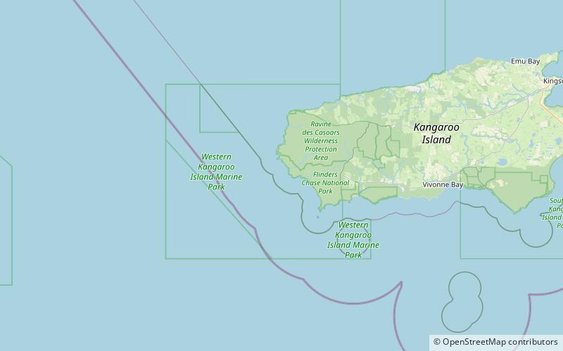 Western Kangaroo Island Marine Park location map