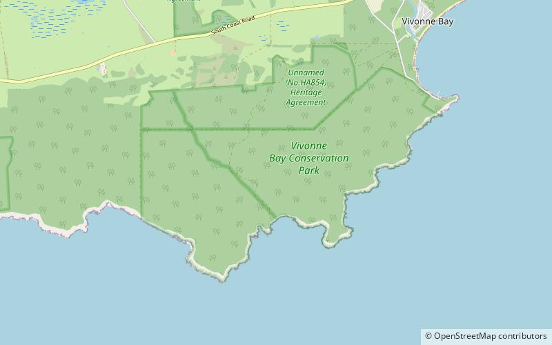 park chroniony vivonne bay wyspa kangura location map