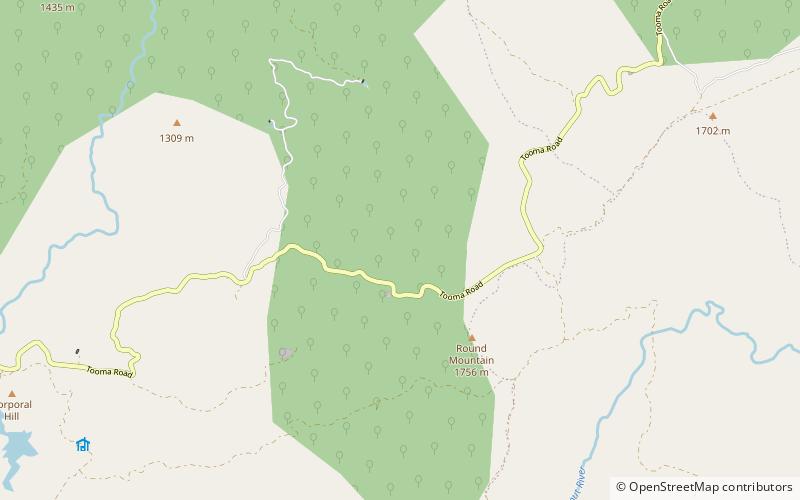 round mountain kosciuszko national park location map