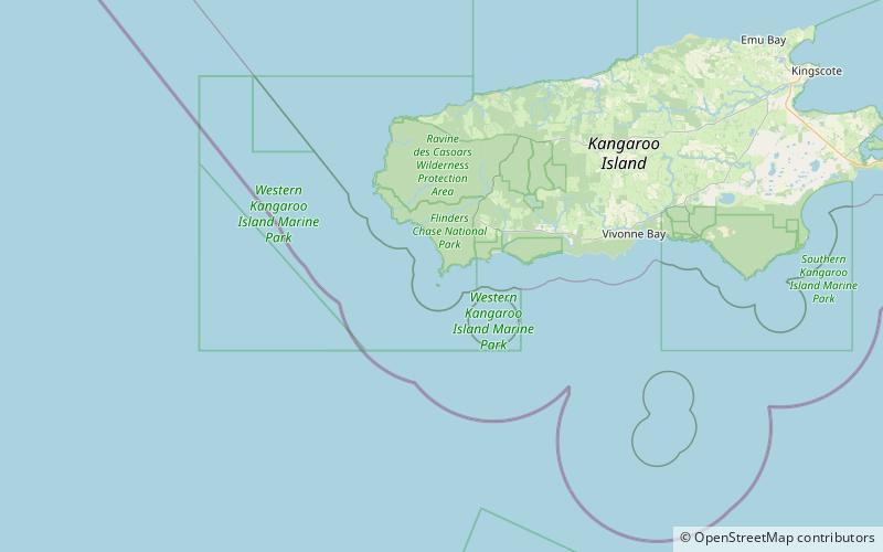 casuarina islets parc national de flinders chase location map