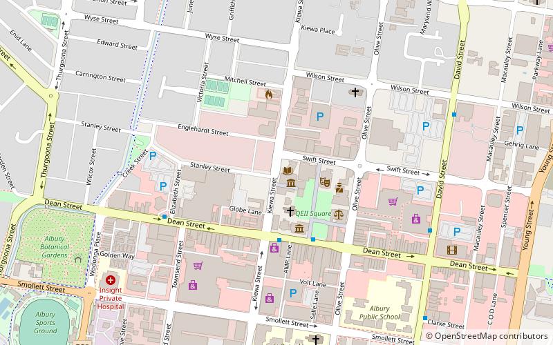 Albury Library Museum location map