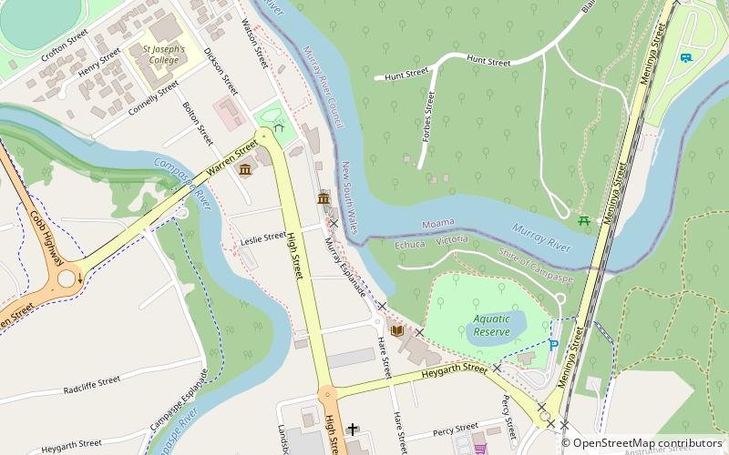 Echuca Wharf location map
