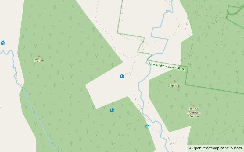 daveys hut kosciuszko national park location map