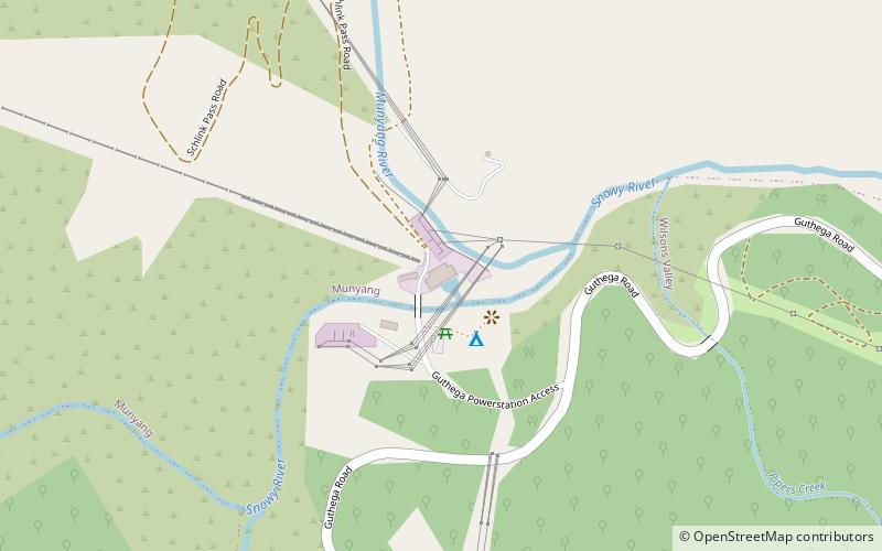 Guthega Power Station location map