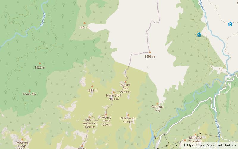 Mount Tate location map