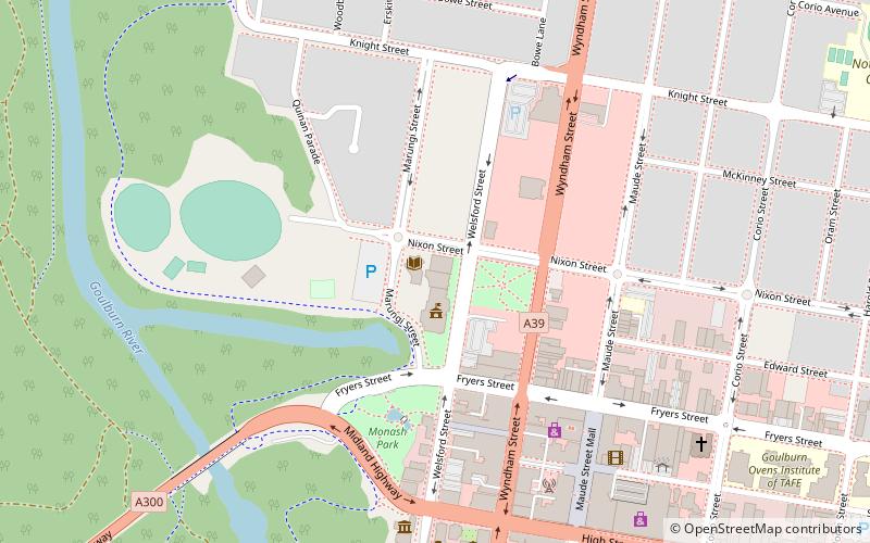 muzeum sztuki shepparton location map