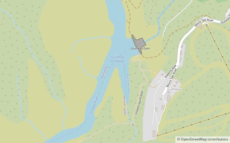 Guthega Dam location map