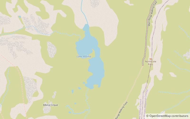 Lake Albina location map