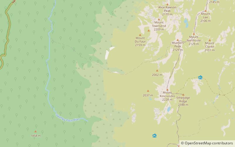 kosciuszko thredbo location map