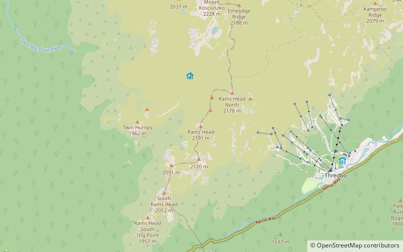 rams head park narodowy kosciuszki location map