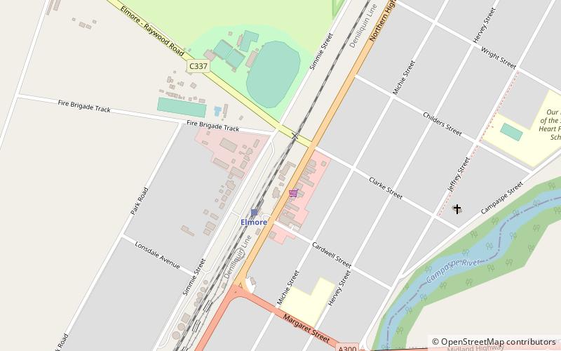 Elmore location map