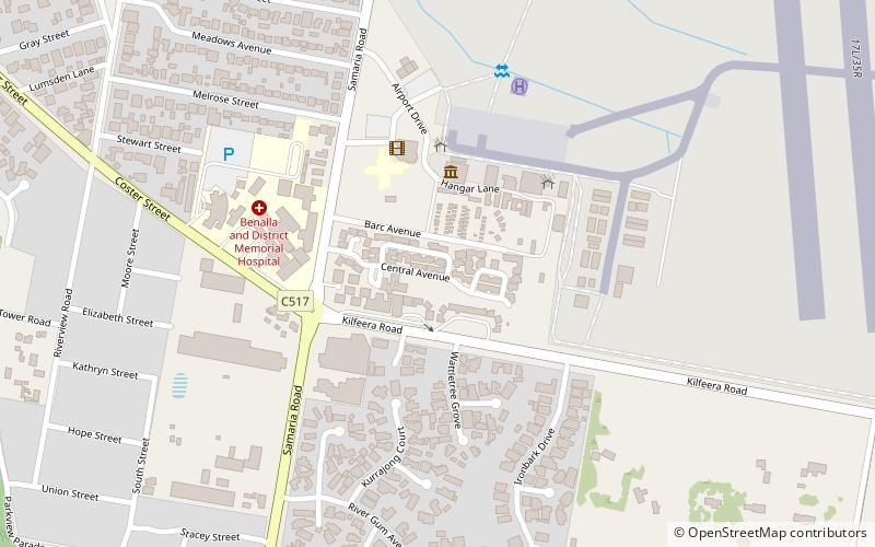 Benalla Migrant Camp location map