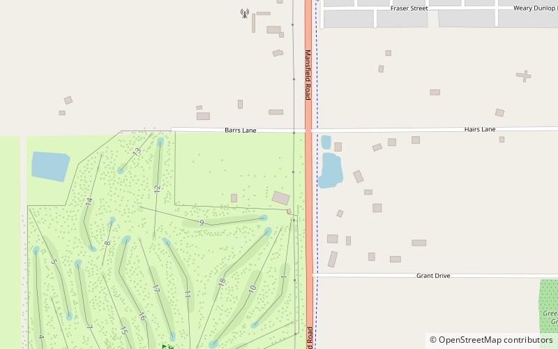 Benalla Golf Club location map