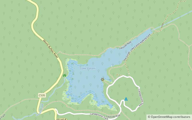 Lake Catani location map