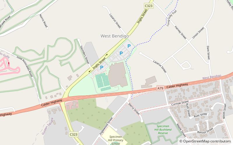 Bendigo Stadium location map