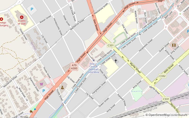 Bendigo Talking Tram location map