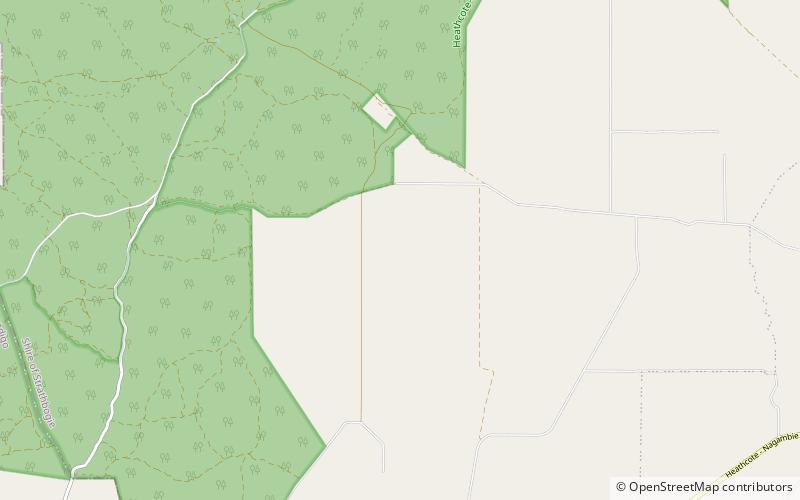 Heathcote-Graytown-Nationalpark location map