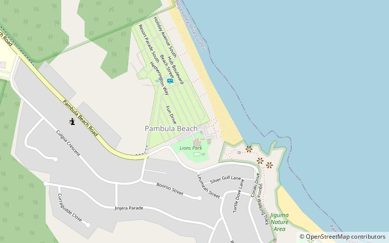 Pambula Beach location map