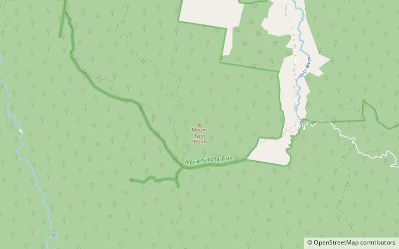 mount typo parc national alpin location map