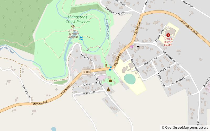 Omeo location map