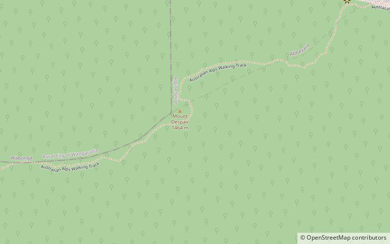 mount despair park narodowy alpine location map