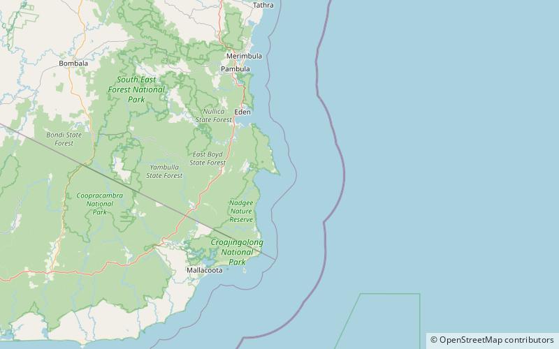 Green Cape Lighthouse location map