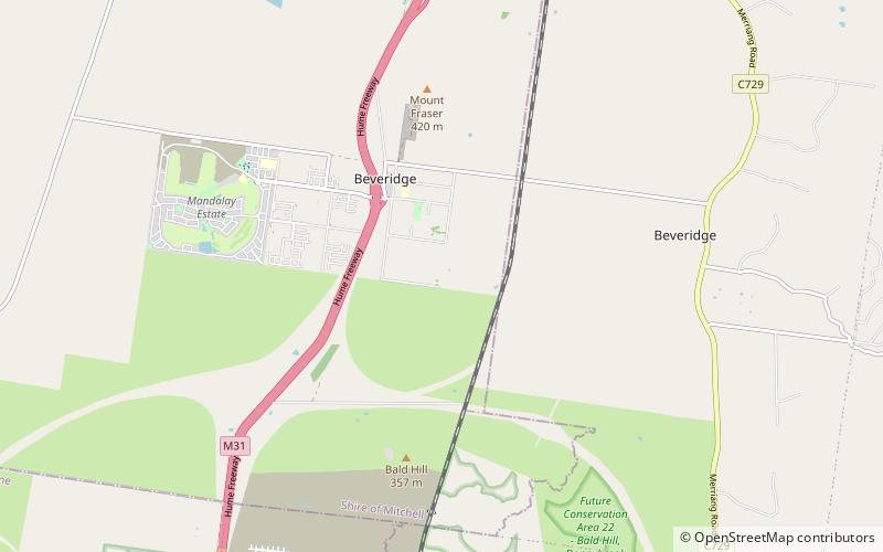 Beveridge location map