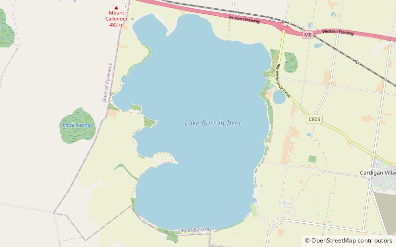 lake burrumbeet ballarat location map