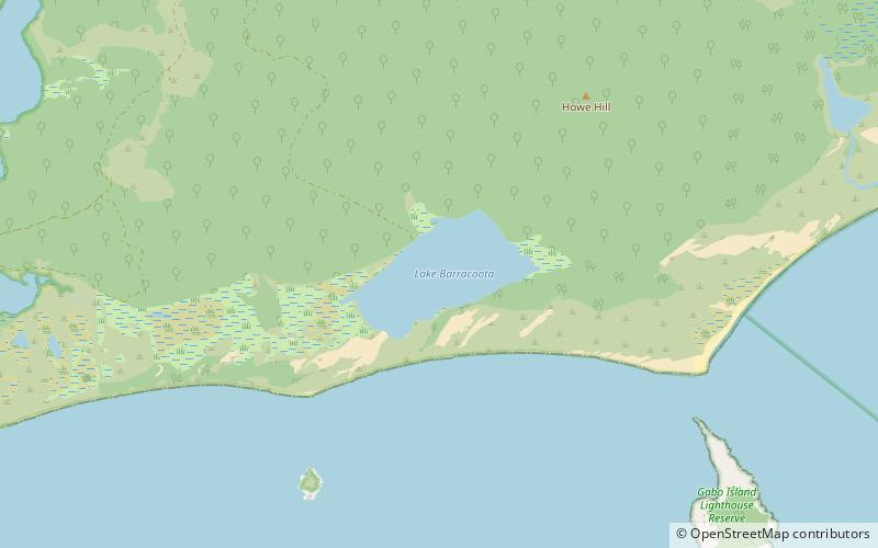 lake barracoota croajingolong nationalpark location map