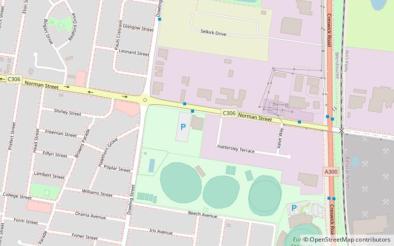 ballarat sports events centre location map