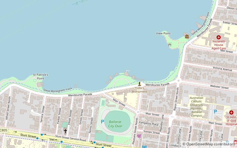 Ballarat Yacht Club location map