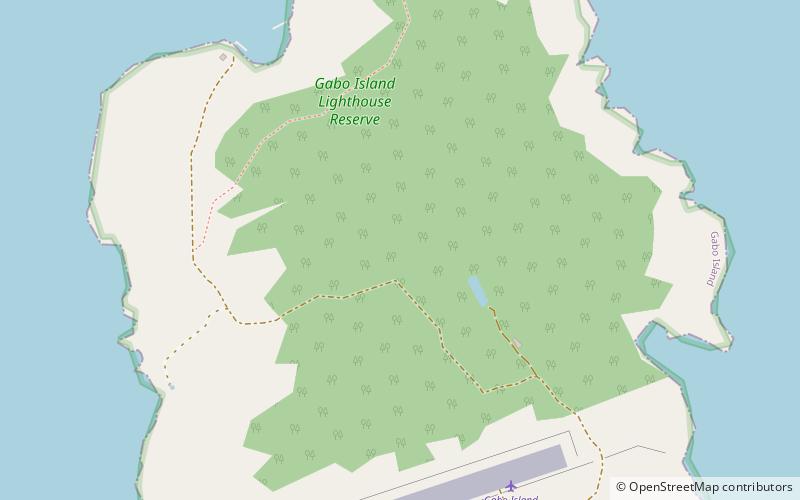 gabo island lighthouse ile gabo location map