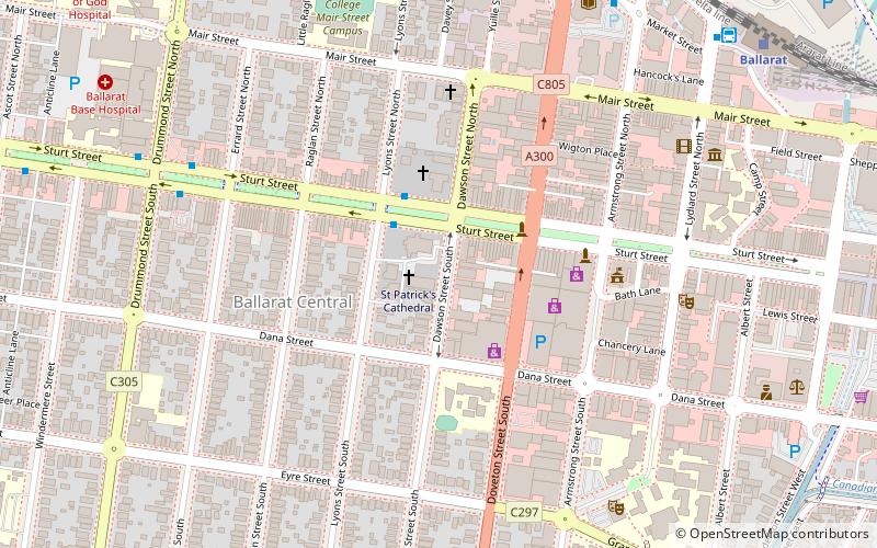 St Patrick's Cathedral location map